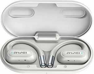 Awei T93 Open Ear Bluetooth Handsfree Ακουστικά με Αντοχή στον Ιδρώτα και Θήκη Φόρτισης Λευκά