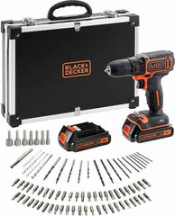 Black & Decker BDCDC18BAFC Δραπανοκατσάβιδο Μπαταρίας 18V 2x1.5Ah CDC18BAFC