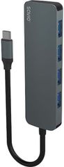 Savio AK-54 USB 3.1 Hub 4 Θυρών με σύνδεση USB-C Γκρι