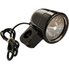 ΚΟΝΤΕΡ TACHOMETER 3" BULLET BLACK HOUSING/ BLACK FACE W/ 1.0" CLAMP