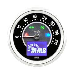 ΚΟΝΤΕΡ MMB 48mm electronic speedometer Target 220kmh chrome