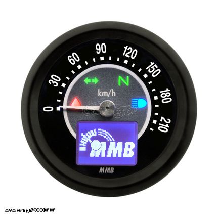 ΚΟΝΤΕΡ MMB 48mm electronic speedometer Target 220kmh black