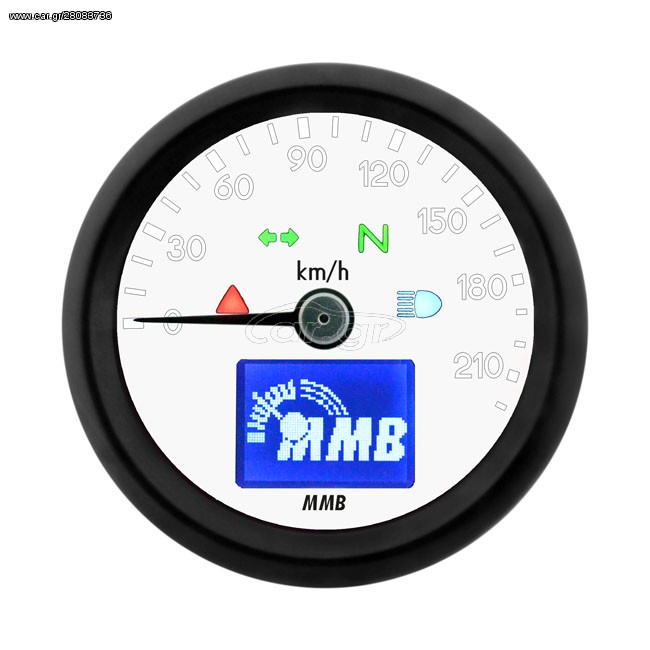 ΚΟΝΤΕΡ MMB 48mm electronic speedometer Basic 220kmh black