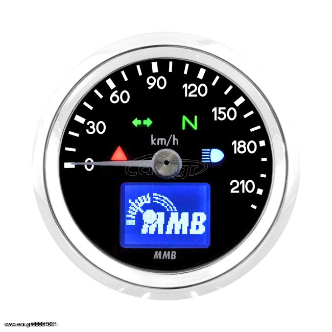 ΚΟΝΤΕΡ MMB 48mm electronic speedometer Basic 220kmh chrome