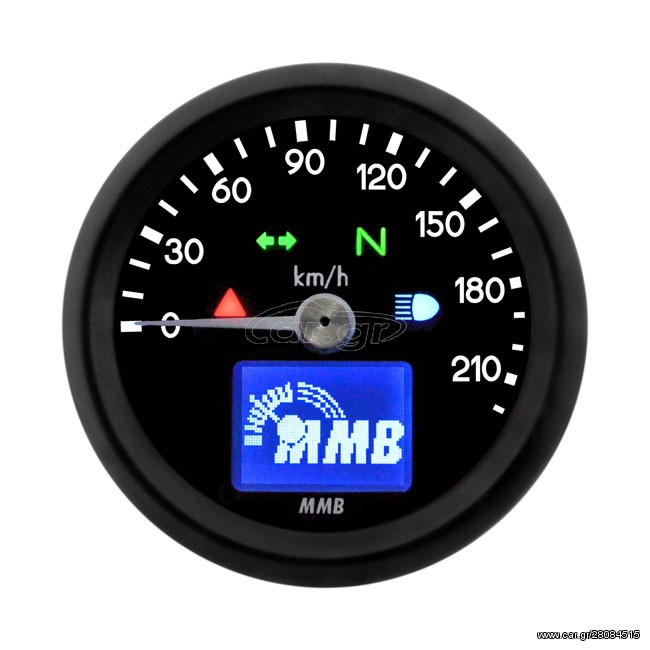 ΚΟΝΤΕΡ MMB 48mm electronic speedometer Basic 220kmh black