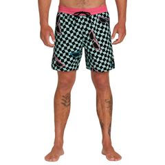 Volcom Flashback Trunk 17" Boardshorts - Resin Blue