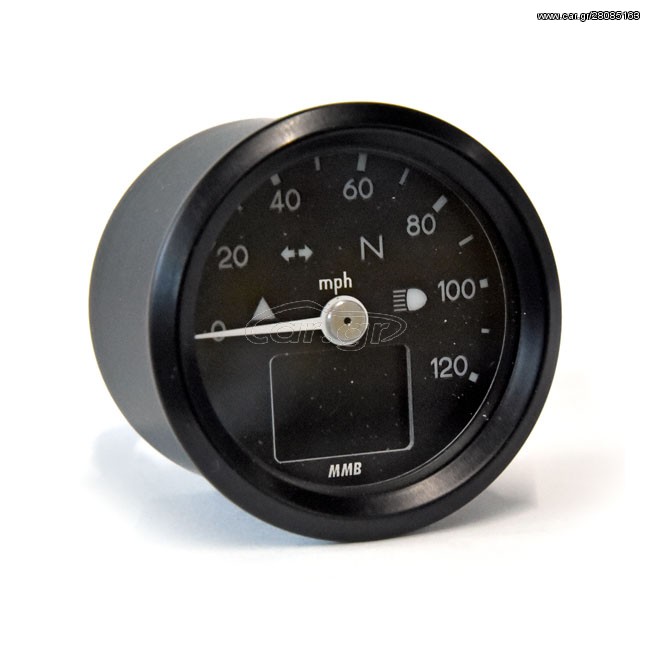 ΚΟΝΤΕΡ MMB 48mm electronic speedometer Basic 120mph black