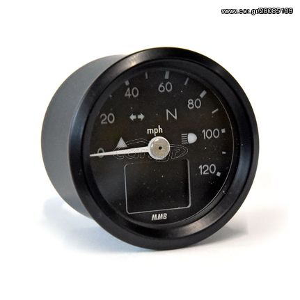 ΚΟΝΤΕΡ MMB 48mm electronic speedometer Basic 120mph black