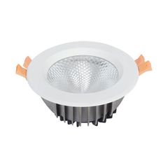 Φωτιστικό LED PANEL χωνευτό 10W με εξωτερική διάσταση Φ90mm 3CCT με επιλογή απόχρωσης φωτός 1000lm σε λευκό χρώμα