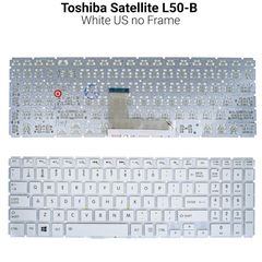 Πληκτρολόγιο Toshiba Satellite L50-B white US