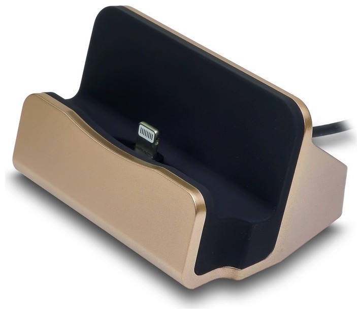 Docking Station Lightning Cable Charge-Data Gold