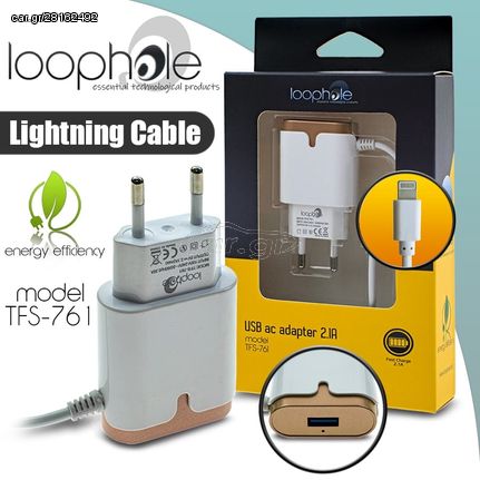 LOOPHOLE AC Adapter Lightning GOLD