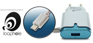 LOOPHOLE AC Adapter Micro-B BLUE-thumb-1