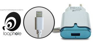 LOOPHOLE AC Adapter Lightning BLUE-thumb-1