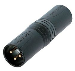 NEUTRIK NA3MM-B ADAPTOR XLR ΑΡΣΕΝΙΚΟ ΜΑΥΡΟ