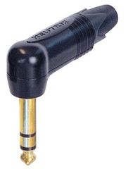 ΒΥΣΜΑ ΚΑΡΦΙ ΑΡΣΕΝΙΚΟ STEREO 6.3mm ΜΑΥΡΟ ΕΠΙΧΡΥΣΕΣ ΓΩΝΙΑΚΟ NEUTRIK NP3RX-B NEUTRIK NP3RX-B