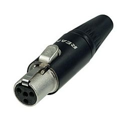ΒΥΣΜΑ MINI-XLR 4-ΕΠΑΦΩΝ ΘΗΛΥΚΟ ΚΑΛΩΔΙΟΥ RT4FCB NEUTRIK RT4FC-B