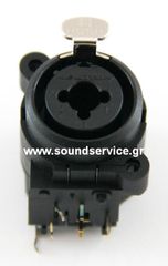 NEUTRIK COMBO-4 ΒΥΣΜΑ ΔΙΠΛΟ XLR + JACK ΟΡΙΖΟΝΤΙΟ ΜΕ LOCK NCJ6FI-H
