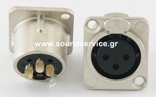 ΒΥΣΜΑ XLR 3-ΕΠΑΦΩΝ ΘΗΛΥΚΟ ΣΑΣΙ NC3FPD NEUTRIK