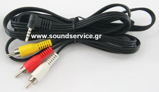 ΚΑΛΩΔΙΟ ΚΑΡΦΙ 3,5mm 4-ΕΠΑΦΩΝ ΣΕ 3 RCA 1,5M A/V