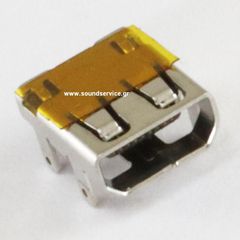 HDMI-MICRO ΒΥΣΜΑ 19-PIN SMD ΠΛΑΚΕΤΑΣ (IN-HOLE)