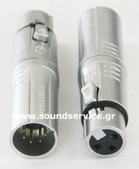 ADAPTOR ΒΥΣΜΑ XLR 3-PIN ΘΗΛΥΚΟ ΣΕ XLR 5-PIN ΑΡΣΕΝΙΚΟ MA5M3F