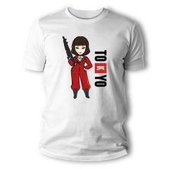 Μπλούζα κοντομάνικη La casa de papel Tokio Cartoon Gun
