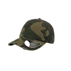 Atlantis καπέλο τζόκεϊ Εξάφυλλο 893 Dad Hat Destroyed 0190512  893 camo