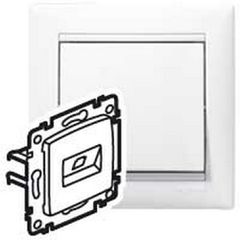 ΠΡΙΖΑ CΑΤ6 RJ-45 ΜΟΝΗ VΑLΕΝΑ ΛΕΥΚΟ LEGRAND