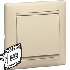 ΠΡΙΖΑ Τ/Φ RJ-11 2-ΠΛΗ VΑLΕΝΑ ΜΠΕΖ 774339 LEGRAND