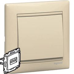 ΠΡΙΖΑ DΑΤΑ RJ-45 VΑLΕΝΑ ΚΡΕΜ ΔΙΠΛΗ LEGRAND