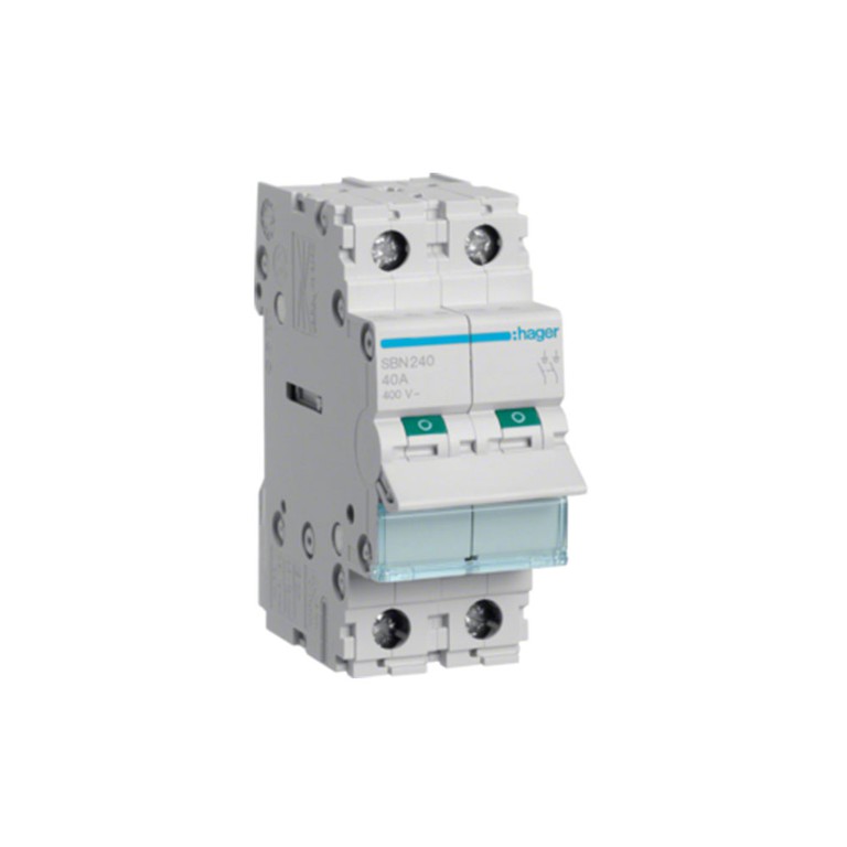 ΔΙΑΚΟΠΤΗΣ ΡΑΓΑΣ 2x40Α SBN240 HAGER