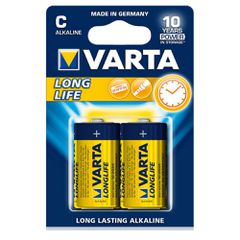 ΑΛΚΑΛΙΚΈΣ ΜΠΑΤΑΡΊΕΣ C 1.5V VΑRΤΑ LΟΝGLΙFΕ 2 ΤΕΜ 4114