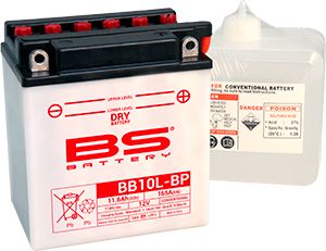 Μπαταρία Μοτοσυκλέτας BS-BATTERY  BB10L-BP  DRY 11.6AH 165EN Αντιστοιχία YB10L-BP
