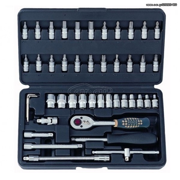 FORCE 2462 Σετ καρυδάκια εξάγωνα 1/4''