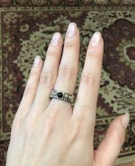 Δαχτυλιδι ατσαλι και 18k χρυσο (Νο82)-thumb-1