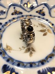 Δαχτυλιδι ατσαλι και 18k χρυσο (Νο82)-thumb-2