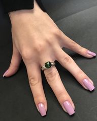 Δαχτυλιδι 18k με Τουρμαλινη και Μπριγιαν-thumb-4