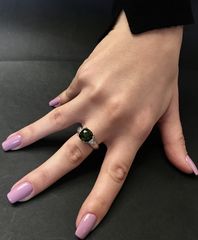 Δαχτυλιδι 18k με Τουρμαλινη και Μπριγιαν-thumb-5