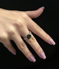 Δαχτυλιδι 18k με Τουρμαλινη και Μπριγιαν-thumb-6