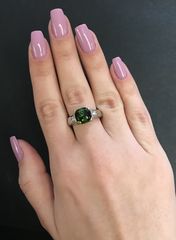 Δαχτυλιδι 18k με Τουρμαλινη και Μπριγιαν-thumb-7