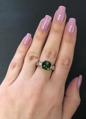 Δαχτυλιδι 18k με Τουρμαλινη και Μπριγιαν-thumb-8