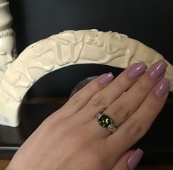 Δαχτυλιδι 18k με Τουρμαλινη και Μπριγιαν-thumb-10