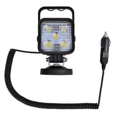 Φακός εργασίας με 5 LED 15W 3M καλώδιο σπιράλ 12V PROPLUS 343667