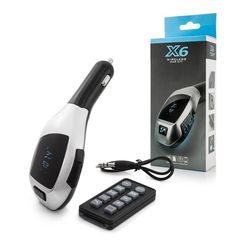 Car X6 Bluetooth v4.0 FM Transmitter Αυτοκινήτου USB/SD (χρυσό)