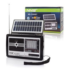 Retro Ηλιακό Bluetooth Ραδιόφωνο - Ηχείο Stereo με Φακό LED & USB/SD Player FM/AM NS1589BT