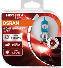OSRAM 12V HB3 60W +150% NIGHT BREAKER LASER (9005NL-HCB) 2τμχ