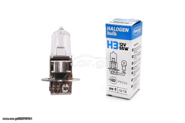 Halogen Bulb 12V  Η3 55W -Λάμπα αλογόνου Vertex 30025