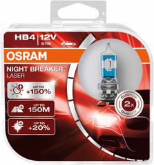 Osram HB4 (9006) Night Breaker Laser +150% 12V 51W