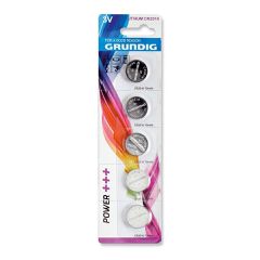 Μπαταρίες Lithium καρτέλα 5 τεμαχίων CR2016 3V 70mAh Grunding 53893